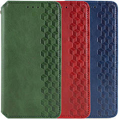 Шкіряний чохол книжка GETMAN Cubic (PU) для Xiaomi Redmi Note 12 4G