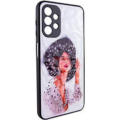 TPU+PC чохол Prisma Ladies для Samsung Galaxy A13 4G Girl in a hat, TPU+PC