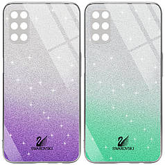 TPU+Glass чохол Swarovski Full Camera для Oppo A52 / A72 / A92