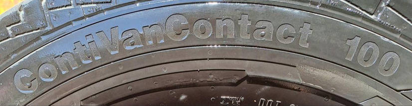 Шини б/у 215-75R16C літо, модель Continental Conti Van Contact 100 для мікроавтобуса, фото 6