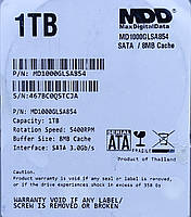 Жорсткий диск для ноутбука MaxDigitalData 1TB 5400RPM 8MB SATA 3.0Gb/s 2.5" (MD1000GLSA854) Вживаний, фото 3