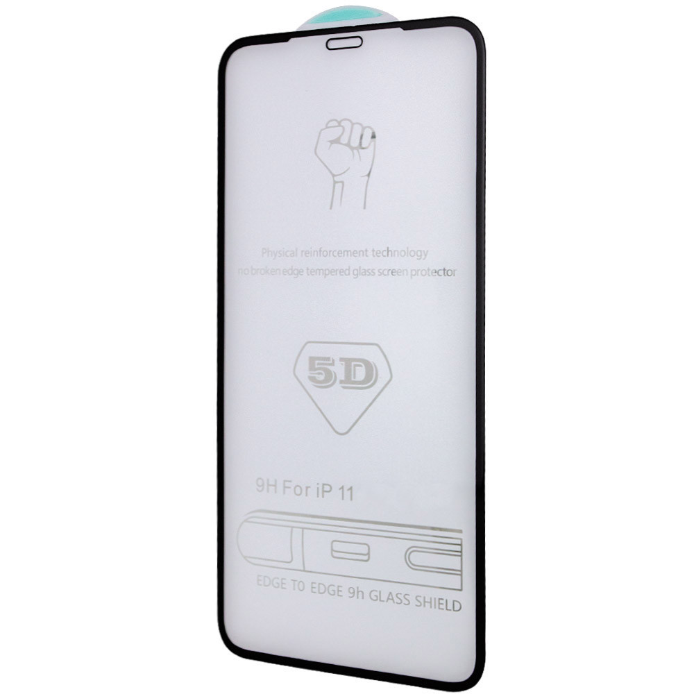Захисне скло 5D Hard (full glue) (тех.пак) для Apple iPhone 11 (6.1") / XR