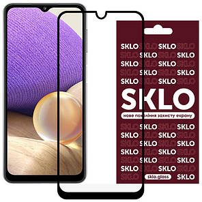 Захисне скло SKLO 3D (full glue) для Samsung Galaxy A22 4G / M32, фото 1