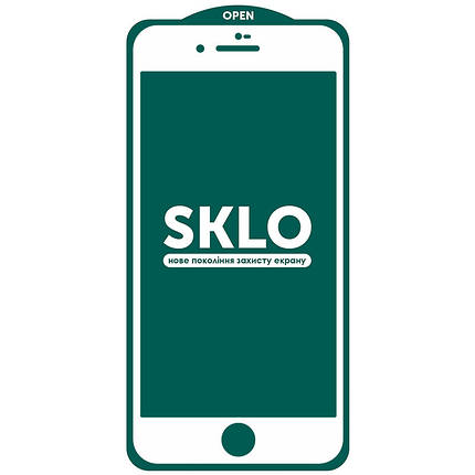 Захисне скло SKLO 5D (тех.пак) для Apple iPhone 7 plus / 8 plus (5.5"), фото 3