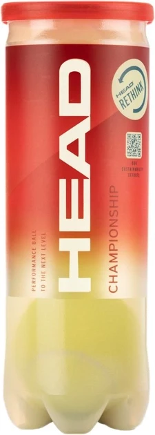 М'ячі для великого тенісу Head 3шт championship , Розмір: (MD)
