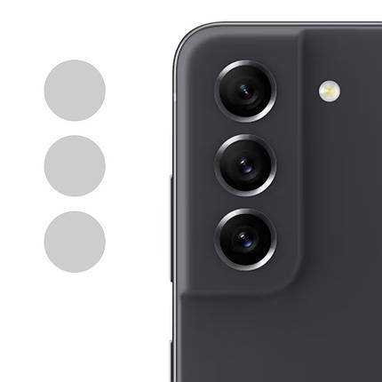 Гнучке захисне скло 0.18mm на камеру (тех.пак) для Samsung Galaxy S21 FE, фото 1