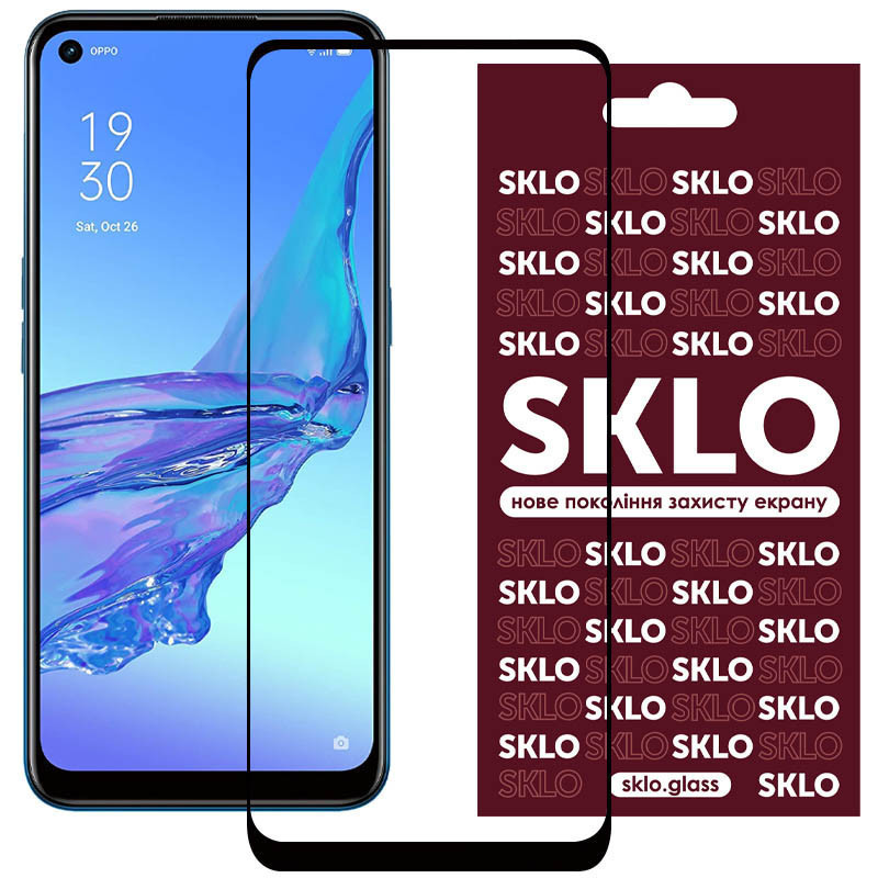 Захисне скло SKLO 3D (full glue) для Oppo Reno 5 Lite / OnePlus Nord 2 5G