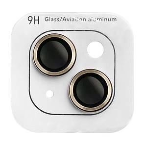 Захопливе скло Metal Classic на камеру (в упак.) для Apple iPhone 14 (6.1") / 14 Plus (6.7"), фото 3