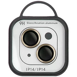 Захопливе скло Metal Classic на камеру (в упак.) для Apple iPhone 14 (6.1") / 14 Plus (6.7"), фото 4