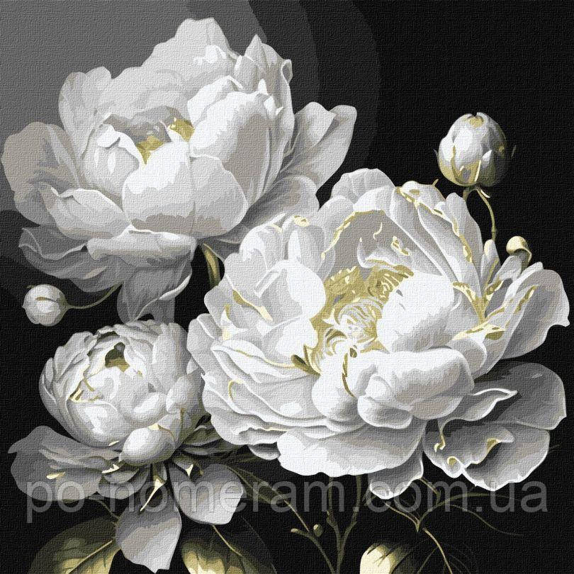 Картина за номерами Ідейка Бездоганна краса з фарбами металік ©art_selena_ua (KHO3237) 40 х 40 см