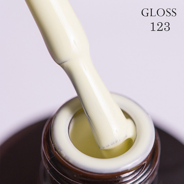 Гель-лак GLOSS 123 (айворі), 11 мл, фото 1