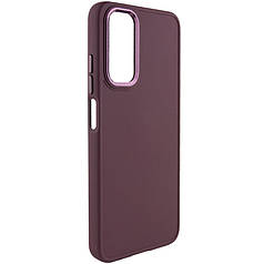 TPU чохол Bonbon Metal Style для Samsung Galaxy A13 4G Бордовий / Plum, Силікон