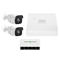 Комплект видеонаблюдения GreenVision GV-IP-K-W68/02 4MP (Lite)