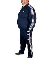 Спортивный костюм мужской большого размера,адидас,,.adidas,костюм мужской три полосы,черный.синий,Турция,56-64