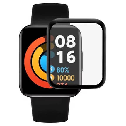 Полімерна плівка 3D (full glue) (тех.пак) для Xiaomi Poco Watch, фото 1