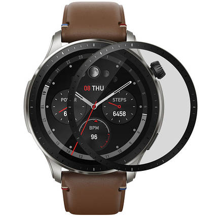 Полімерна плівка 3D (full glue) (тех.пак) для Xiaomi Amazfit GTR 4, фото 1