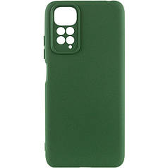 Чохол Silicone Cover Lakshmi Full Camera (A) для Xiaomi Redmi Note 11 (Global) / Note 11S Зелений / Dark green, Full camera