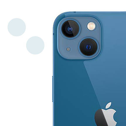 Гнучке захисне скло 0.18mm на камеру (тех.пак) для Apple iPhone 13 mini / 13, фото 1