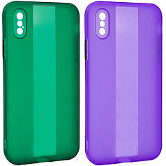 Чохол TPU Glossy Line Full Camera для Apple iPhone X/XS (5.8")