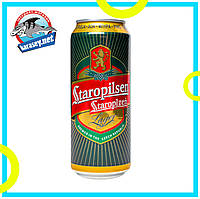 Пиво StaroPilsen Lager світле пастеризоване 500мл.