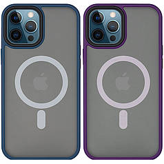TPU+PC чохол Metal Buttons with MagSafe для Apple iPhone 14 Pro (6.1")
