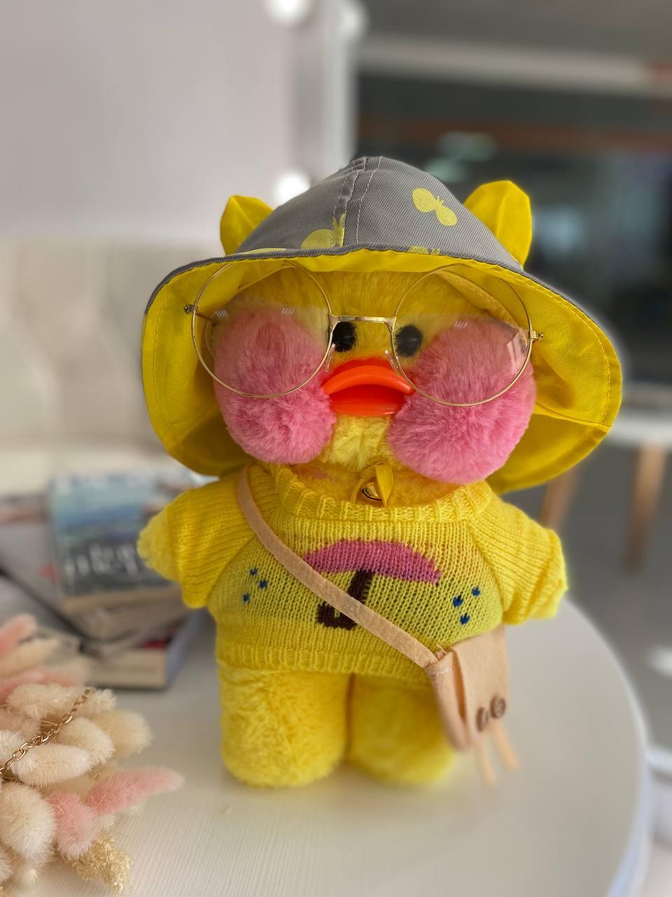 Іграшка "Lalafanfan" з одягом (кофта, пов'язка, сумка + окуляри) Жовта 6970 203, Bambini, Жовтий, Унісекс