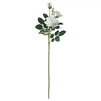 SMYCKA Искусственный цветок, для интерьера/улицы/Роза белая, 65 см