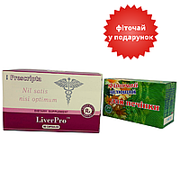 Набір ЛіверПро LiverPro Santegra 90 капсул + Фіточай для печінки, 1,5 гр, 20 фільтр-пакетів