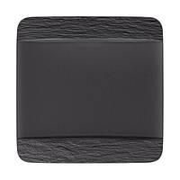 Тарелка 28 см Black/Gray Manufacture Rock Villeroy & Boch (1042392610)