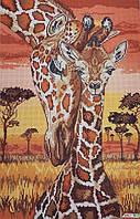 978 Нежность Африки, набор для вышивки бисером картины с жирафами