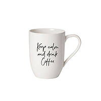 Кружка 340 мл "Keep calm and drink coffee", белая Statement Villeroy & Boch (1016219652)