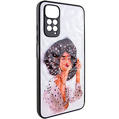 TPU+PC чохол Prisma Ladies для Xiaomi Redmi Note 11 (Global) / Note 11S Girl in a hat, TPU+PC