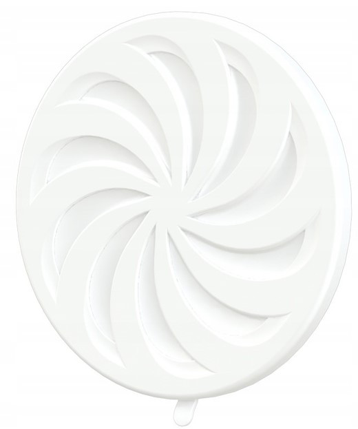 Кругла решітка AirRoxy регульований Ø80-150 біла (02-325)