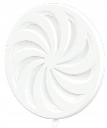 Кругла решітка AirRoxy регульований Ø80-150 біла (02-325), фото 1