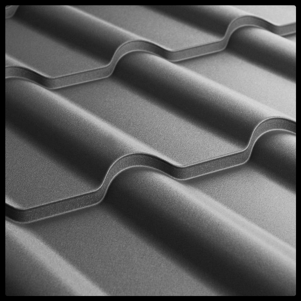 Металочерепиця Ретро ARCELOR MITTAL 0,5 mm PEMA RAL 7016