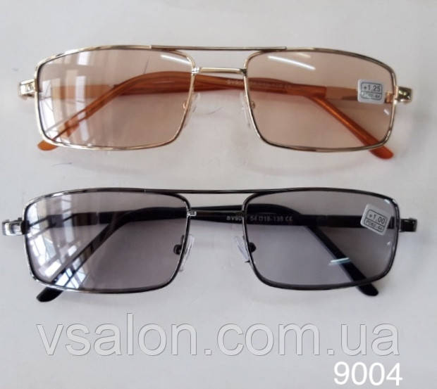 Хамелеони фотохромні окуляри з діоптріями Модель 9004 скло, фото 1