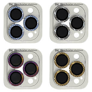 Захисне скло Metal Shine на камеру (в упак.) для Apple iPhone 13 Pro / 13 Pro Max, фото 1