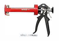 Пістолет скелетний для нанесення густих і вязких герметиків YATO, l= 200 мм, Ø= 65 мм [10/20]