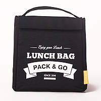 Термосумка Lunch Bag (Ланч Бег) Pack and Go "Lunch Bag M" черный (LB308)