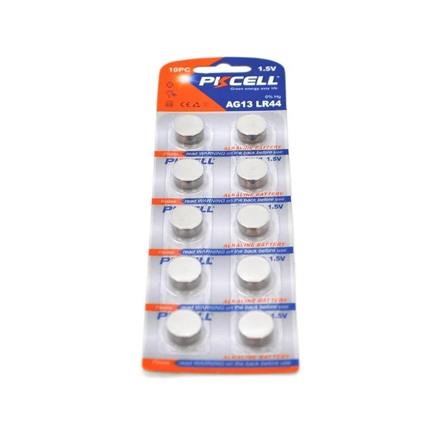 Батарейка лужна PKCELL 1.5V AG13, 10 штук у блістері