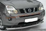 Захист переднього бампера труба одинарна D60 на Nissan X-Trail (31) 2007-2010