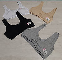 Дитячі топи, однотонні, котонові, 10 л, 12 л, 14 л, BIYO, Туреччина.