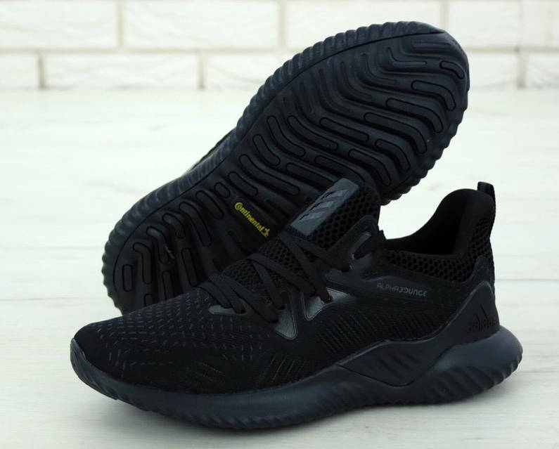 Adidas alphabounce women's black online