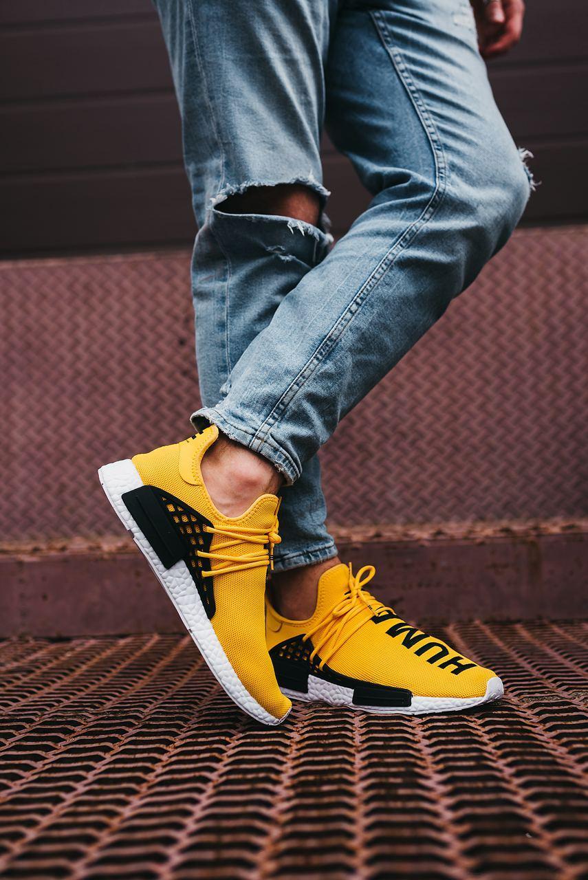 Adidas NMD Human Race Yellow White ID