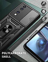 PC + TPU чохол Camshield armor для Honor 70 / синій, фото 6