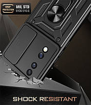 PC + TPU чохол Camshield armor для Honor 70 / червоний, фото 5
