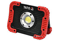 Прожектор діодний, переносний YATO акумулятор 3.7 В, 4.4 АГод; 10 Вт, 800 Lm, кабель USB [6]