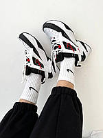Женские кроссовки Nike M2K Tekno Black White Red