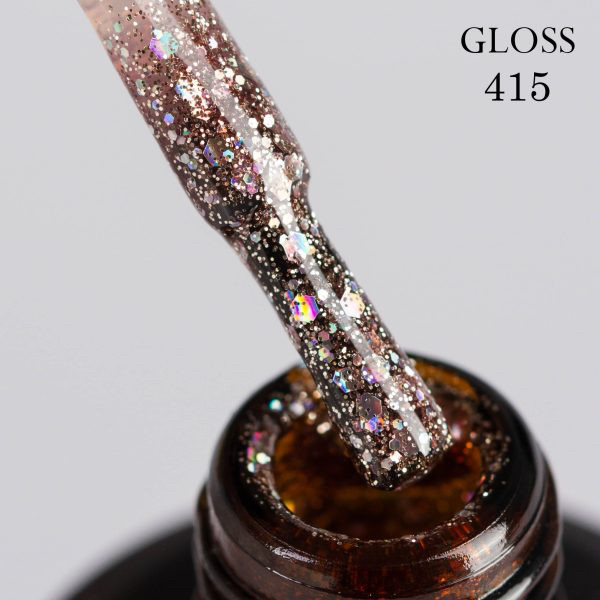 Гель-лак GLOSS 415 (рожеве золото), 11 мл, фото 1