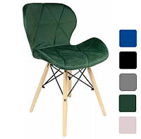 Кресло велюровое для персонала Leobert Lago офисное кресло для переговорной стул для дома Зеленый V_1022
